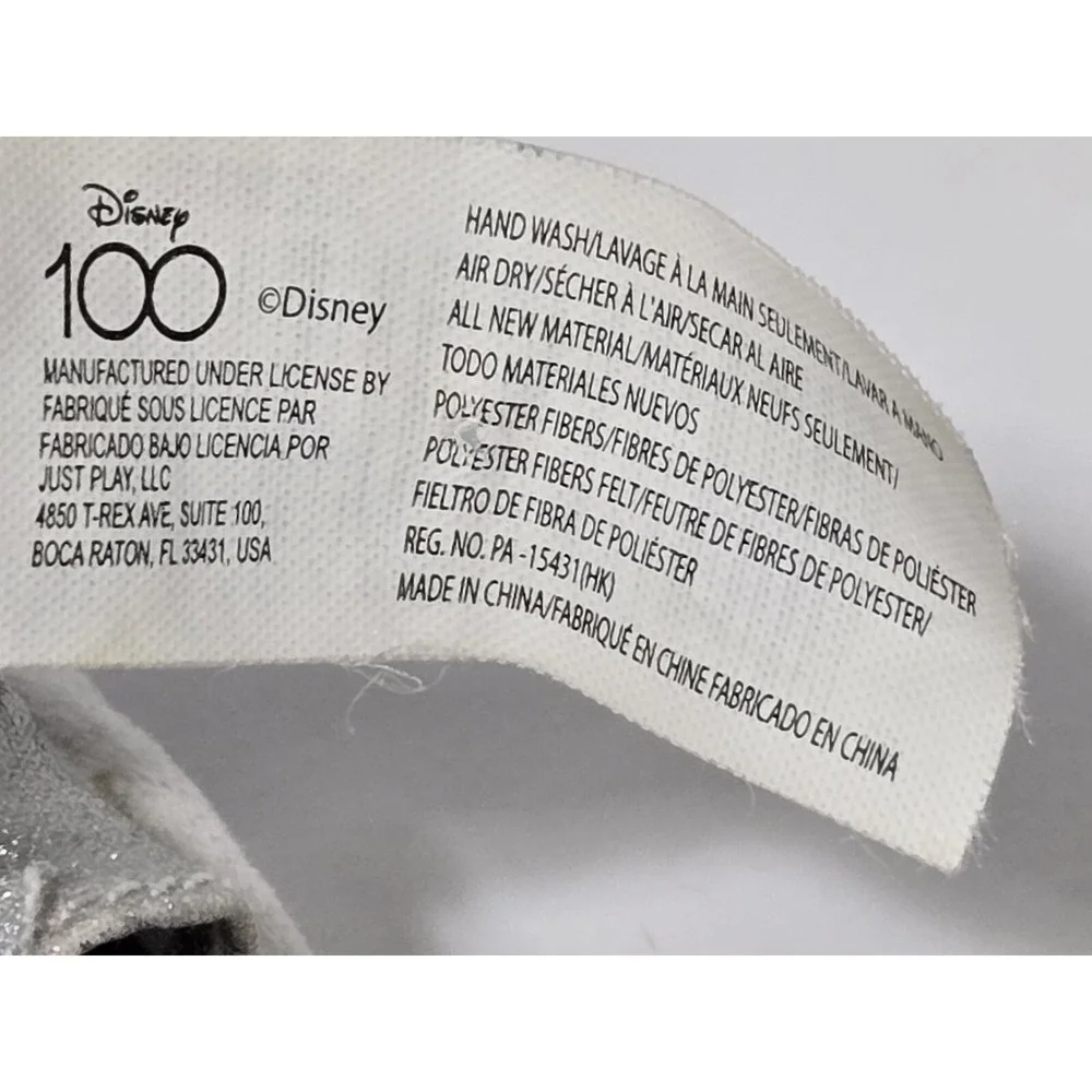 Disney‎ 100th Anniversary Mickey Mouse Small Plush Platinum Collectible